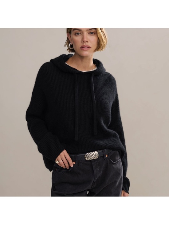 Jenni Kayne Sweaters - Jenni Kayne Cashmere Fisherman Hoodie black size M‎